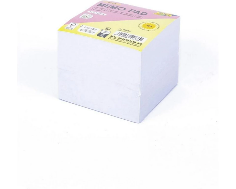 WEDO Notizzettel, 90 x 90 mm, 700 Blatt, Weiss