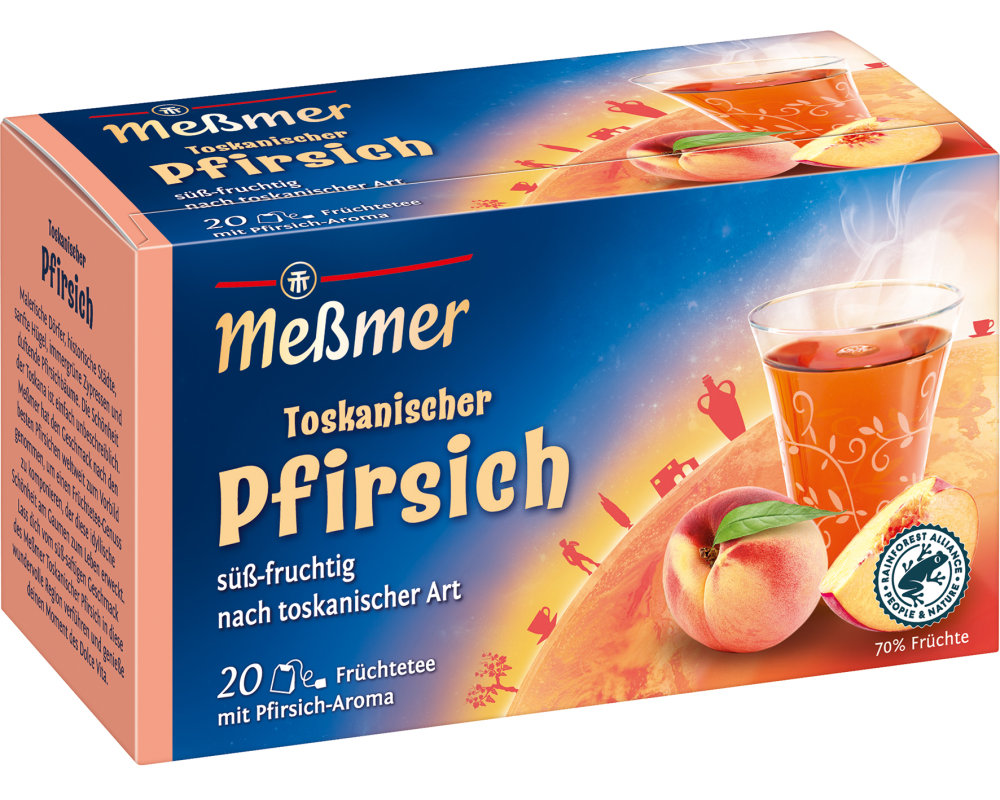 MESSMER Toskanischer Pfirsich 10568900 Beutel 2.5g, 20 Stk.