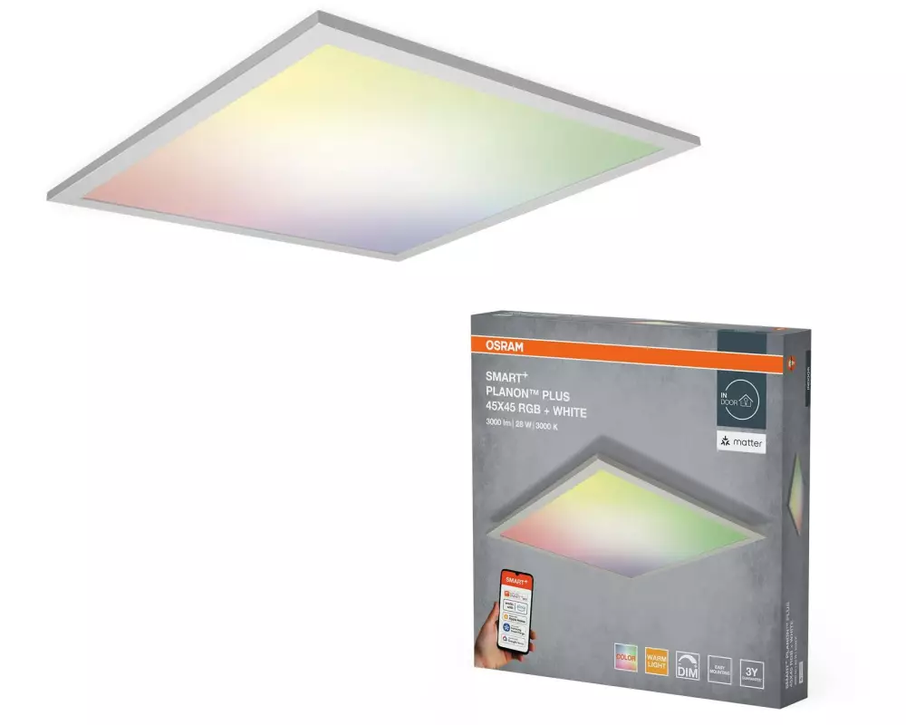 OSRAM LED-Panel SMART+ Matter Planon Plus 450 x 450 mm RGBW