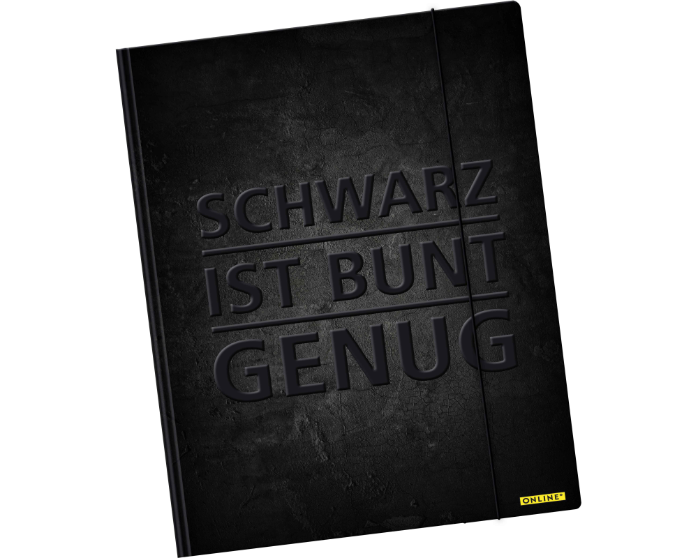 ONLINE Gummizugmappe A3 10125/6 Schwarz