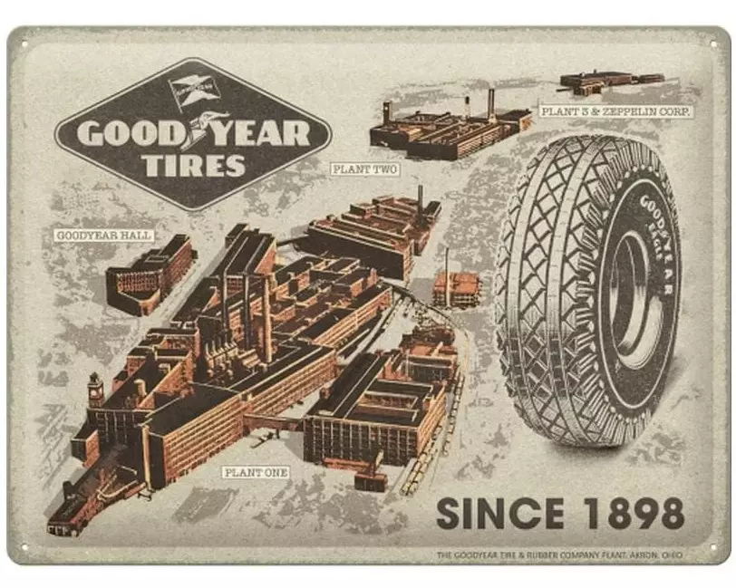Nostalgic Art Schild Goodyear 30 x 40 cm, Metall