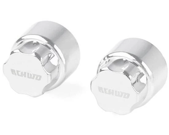 RC4WD Radmuttern M4 Rally Locking Hub Chrom, 2 Stück, 1:8
