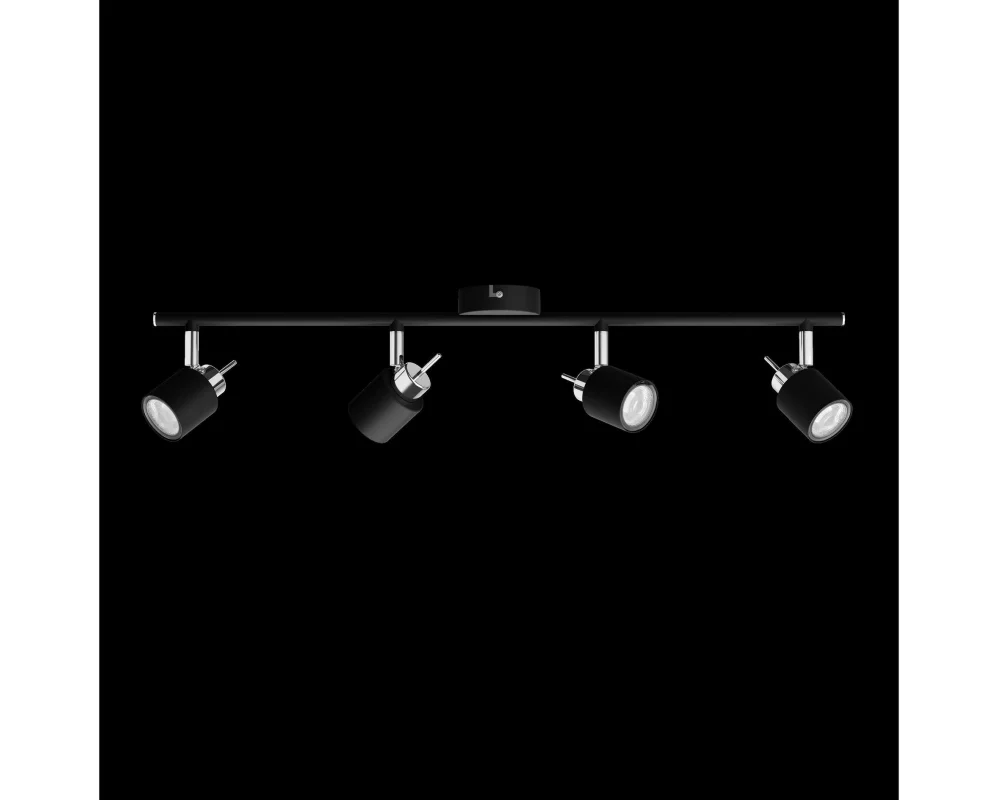 Philips Aufbauspot Meranti, 4 x 35W GU10 Schwarz, ohne Leuchtmittel