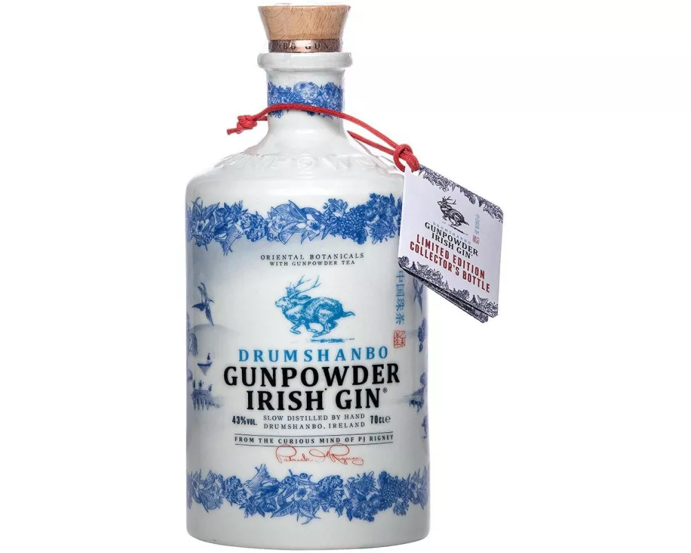 Shed Distillery Gunpowder Irish Gin Ceramic Bottle 0.7 l