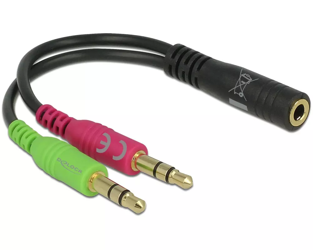 Delock Audio-Adapter Klinke 3.5 mm, female - 3.5 mm Klinke