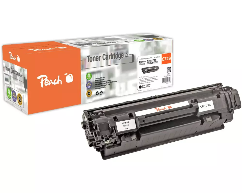 Peach Toner Canon CRG-728 Black