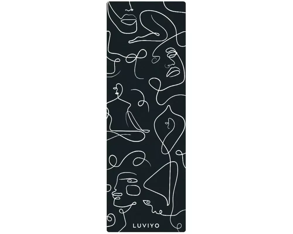 Luviyo All-In-One Yogamatte Black Marble