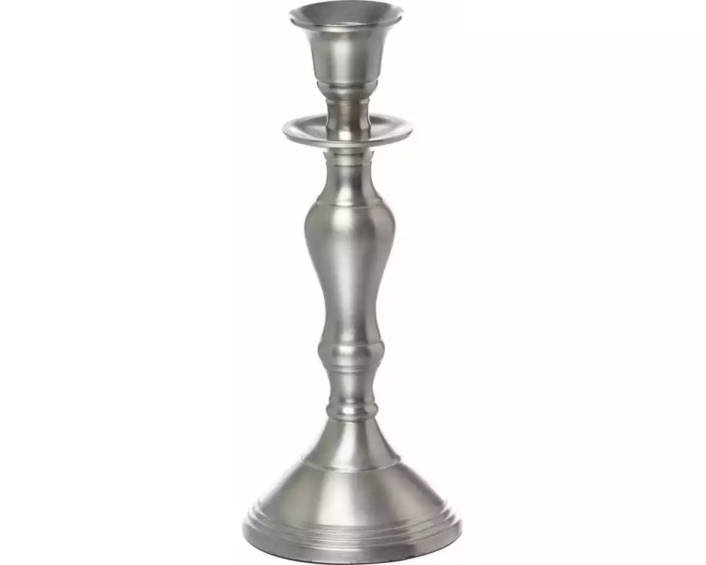 balthasar Kerzenständer Silber, 8 x 20 cm