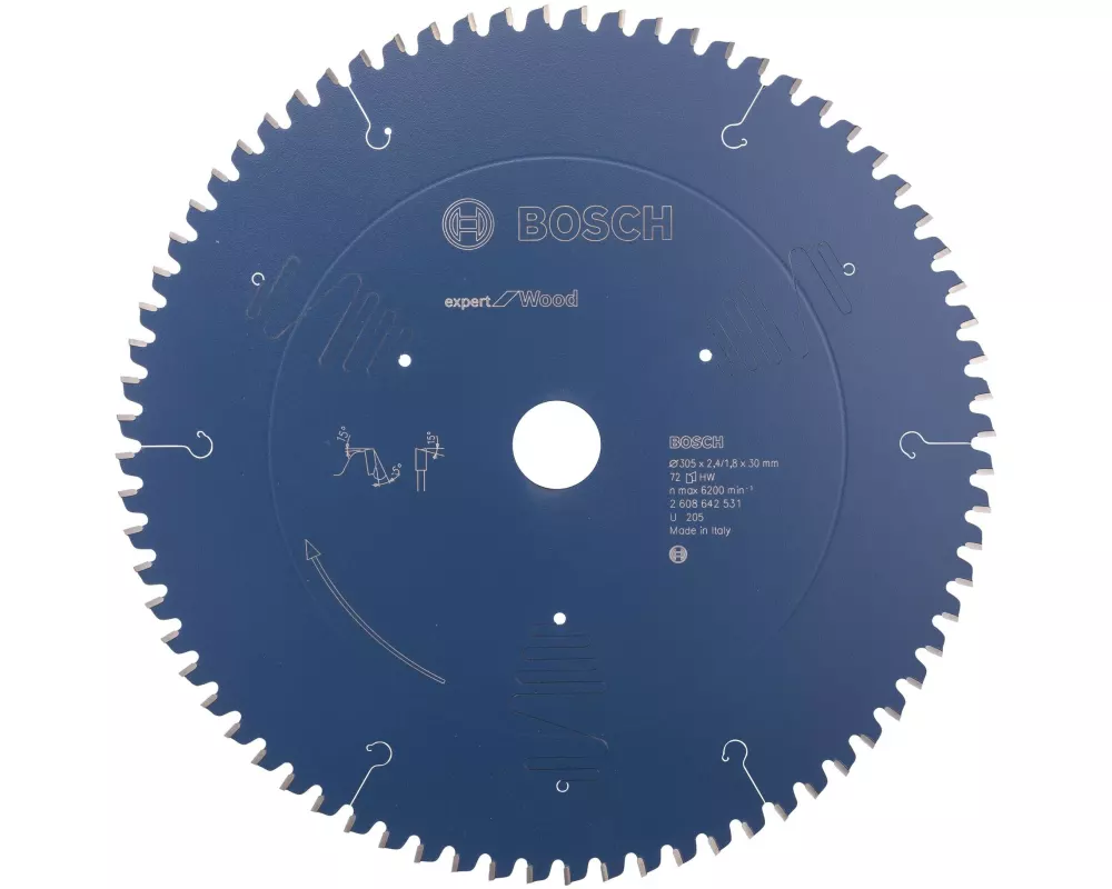 Bosch Professional Kreissägeblatt Expert for Wood, 305 x 30 x 2.4 mm, Z 72