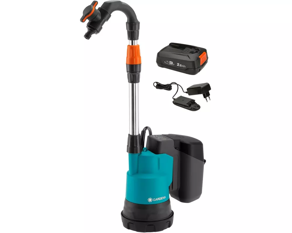 GARDENA Regenfasspumpe 2000/2 18 V P4A, Set