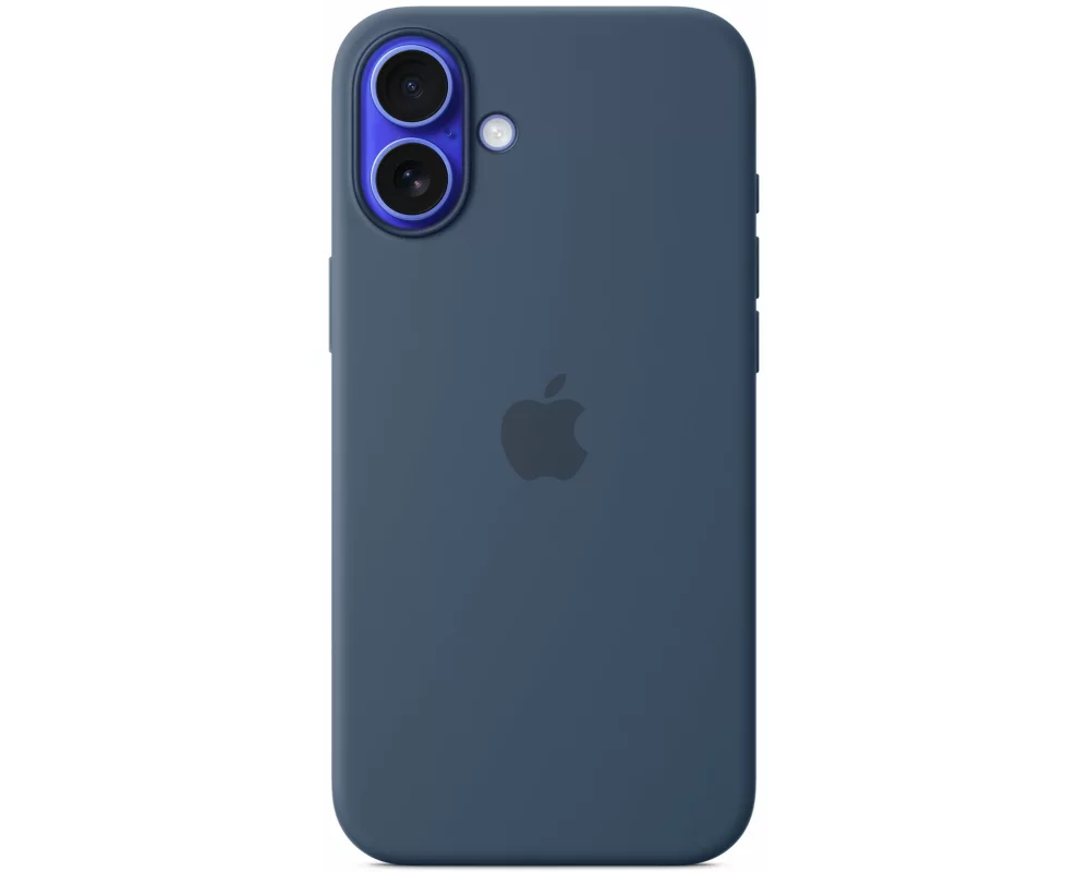 Apple Silicone Case mit MagSafe iPhone 16 Plus Denim