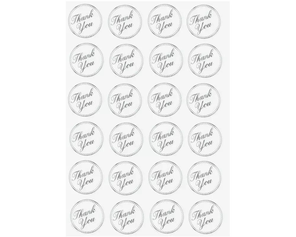 HobbyFun Motivsticker Thank you 1 Blatt