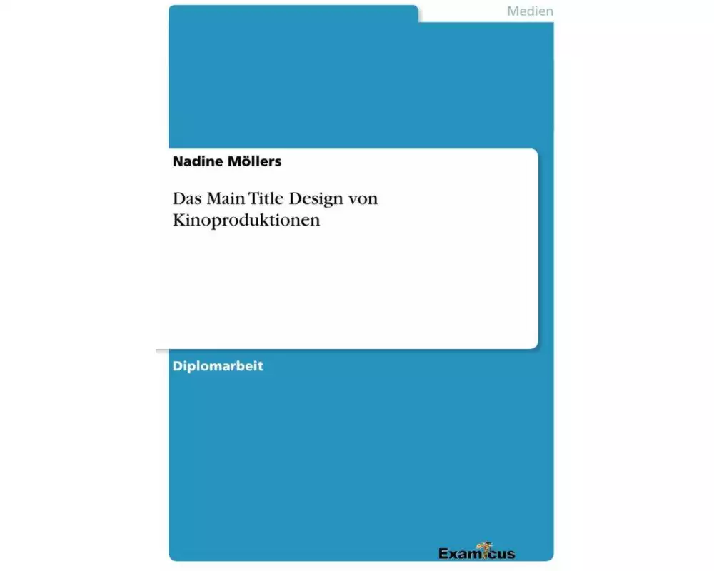 Das Main Title Design von Kinoproduktionen