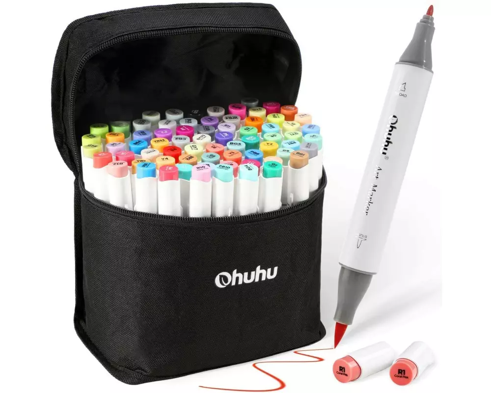 Ohuhu Honolulu B Kunstmarker (72 Stk.) 72 Stück