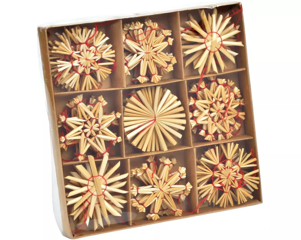 G. Wurm Aufhänger Strohsterne 36 Stück