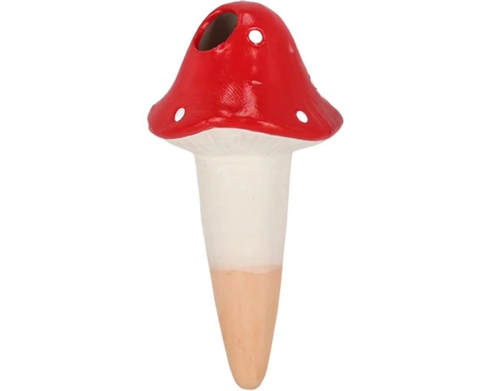 Esschert Design Wassertropfer Terrakotta Rot Weiss 8.3 cm