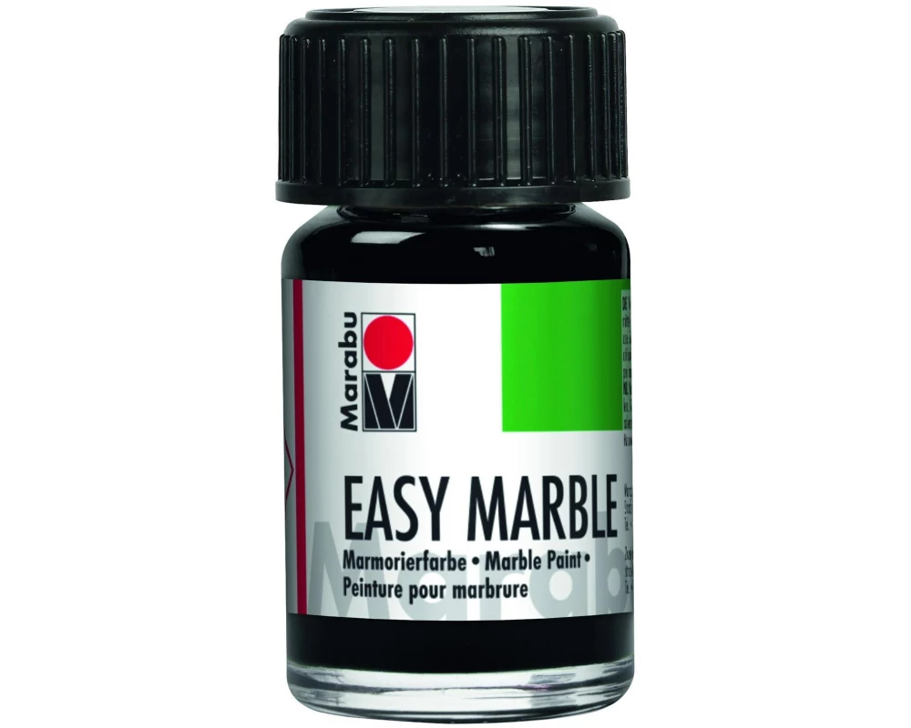 Marabu Marabu easy marble, Schwarz 073, 15 m 15 ml, Schwarz