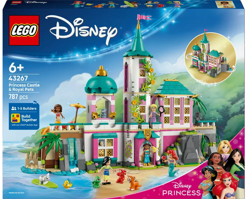 LEGO® Disney Princess Prinzessinnenschloss mit Haustieren 43267