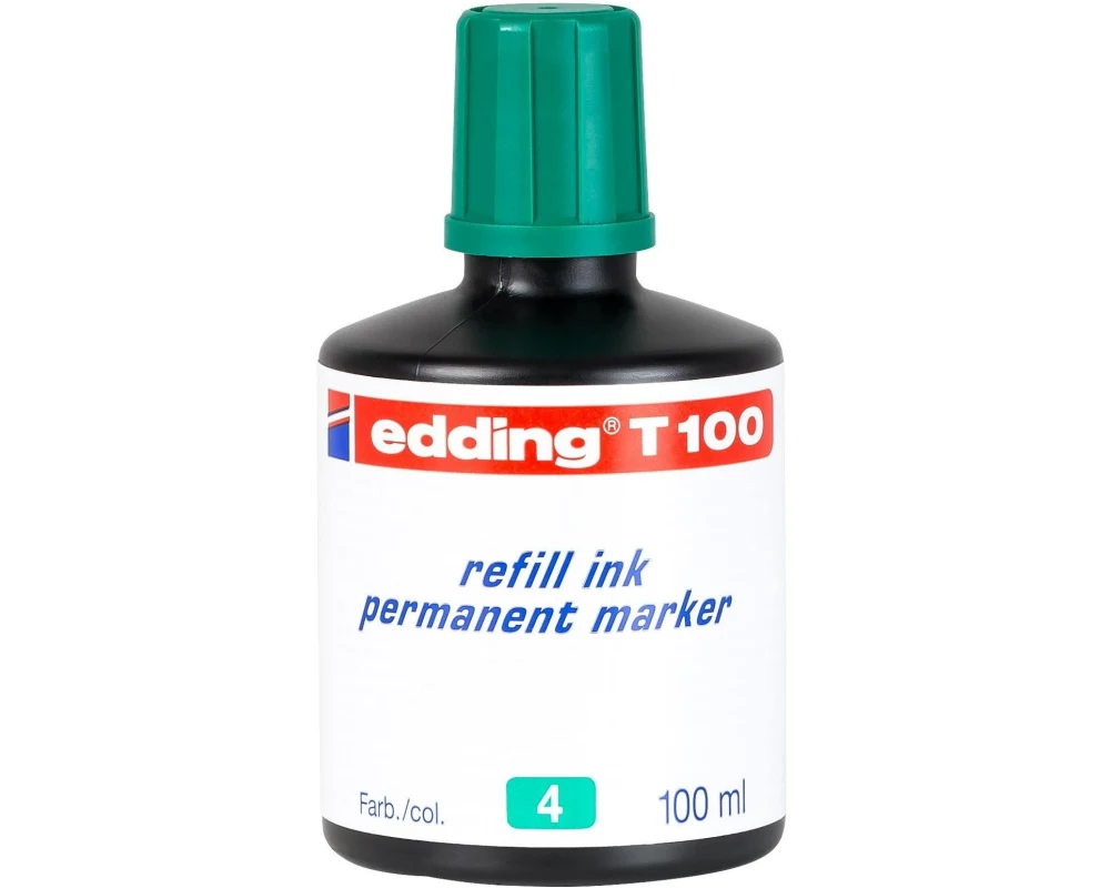 edding Nachfülltinte T 100 Permanentmarker 100 ml, Grün