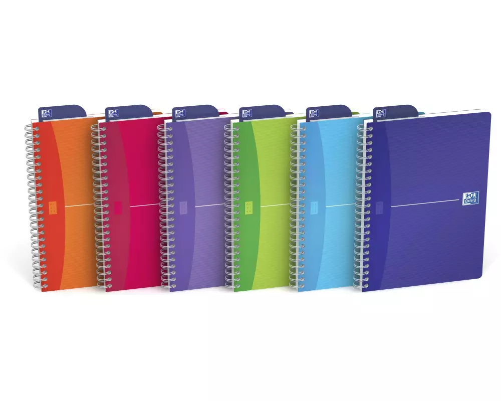 Oxford Notizbuch MyColours A5, Liniert, Assortiert, 5 Stück