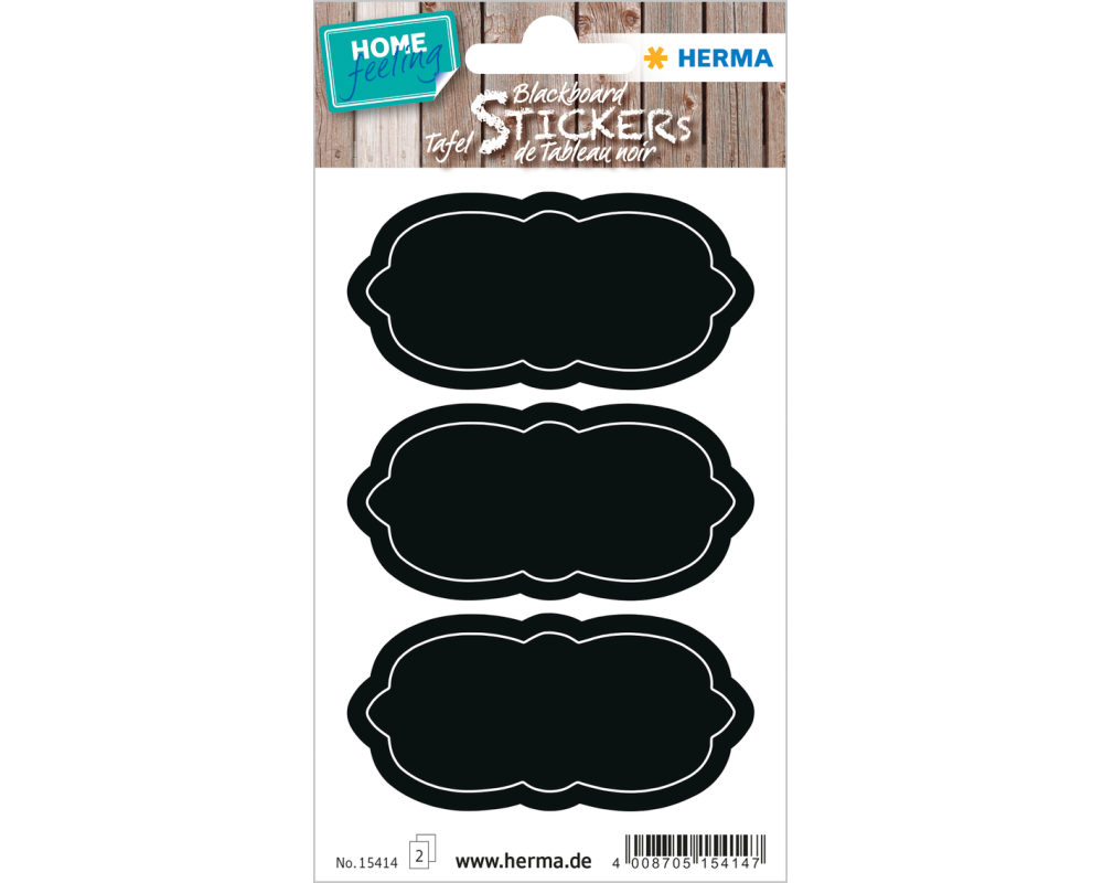 HERMA Sticker Home Wolke 15414 schwarz 6 Stück/2 Blatt