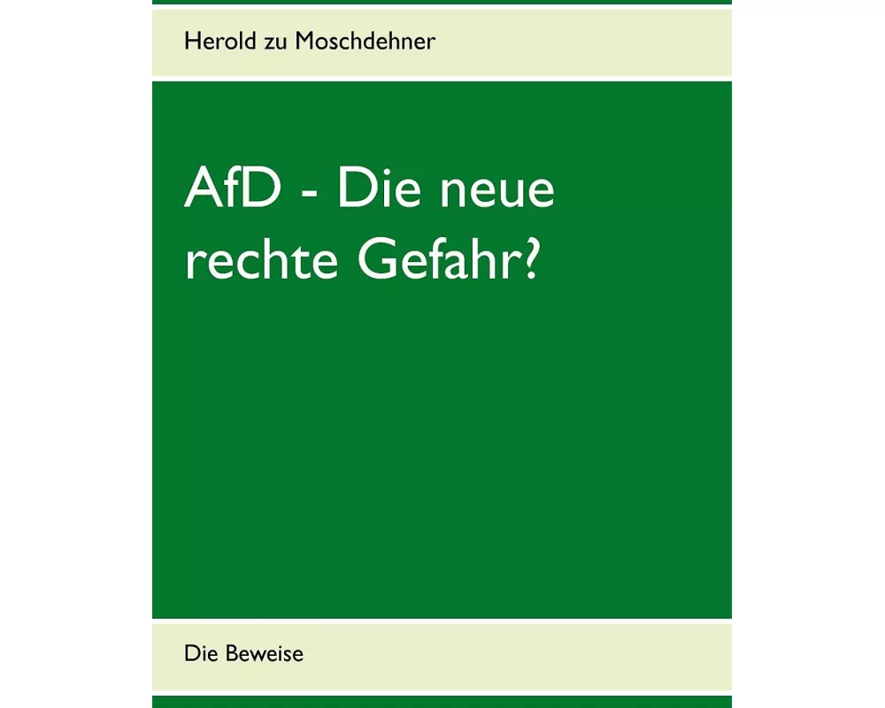 AfD - Die neue rechte Gefahr?