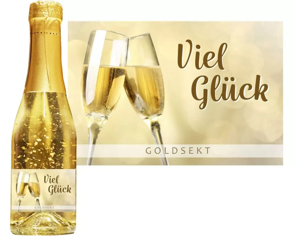 Trendcompany Geschenkidee Viel Glück 2 dl