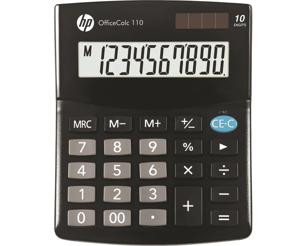 HP Taschenrechner OfficeCalc 110 Plastik/Metal Schwarz