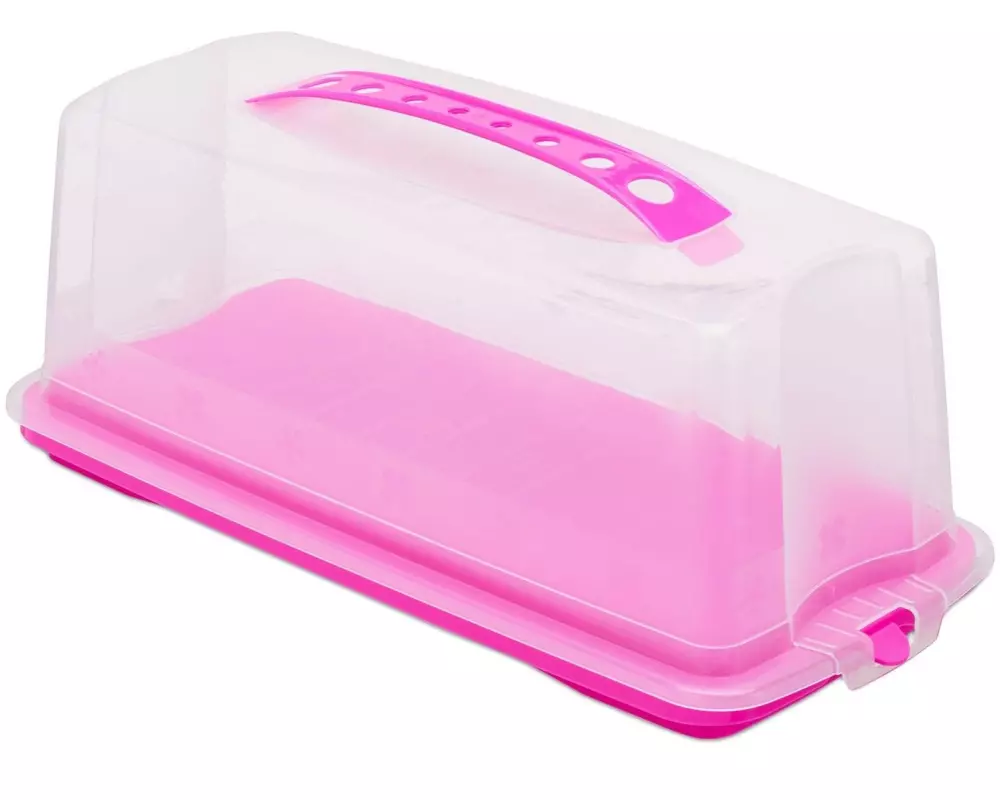 relaxdays Cakebutler Pink/Transparent