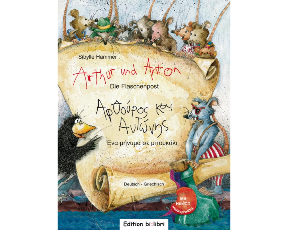 Arthur und Anton: Die Flaschenpost. Deutsch-Griechisch