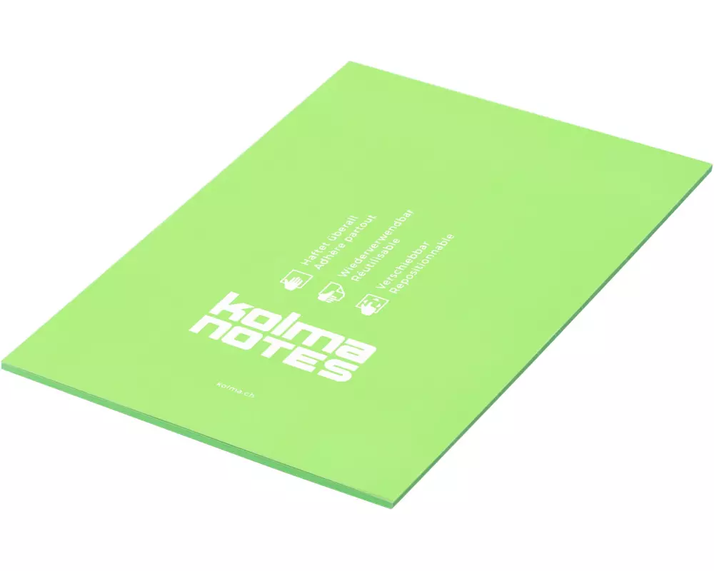 Kolma Notizzettel NOTES A5 Hellgrün, 50 Blatt