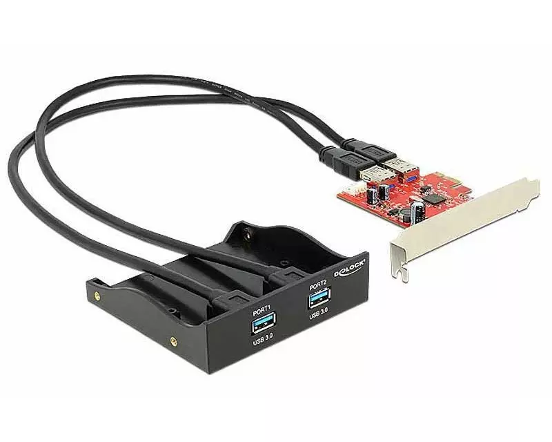 Delock Front Panel 61775 USB 3.0 - 2 Port inkl. PCI-E Karte