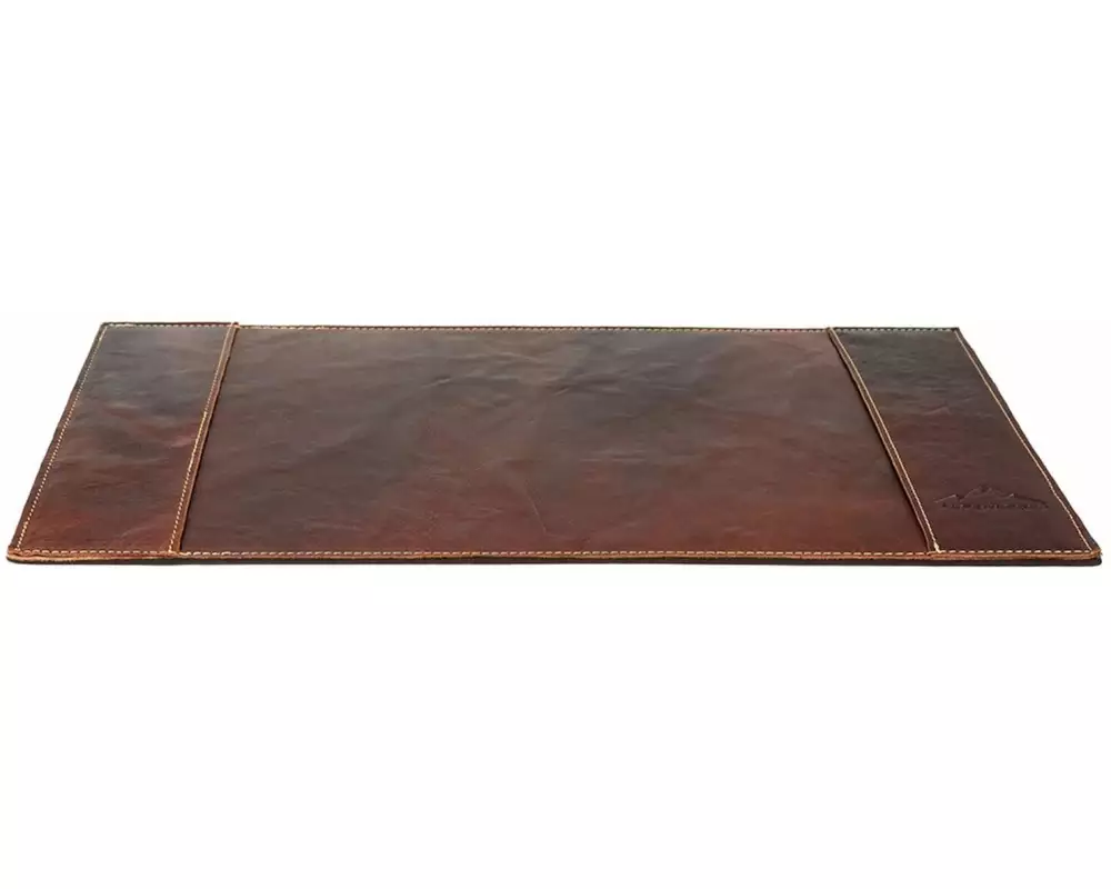 Alpenleder Schreibunterlage Piemont 51.5 x 29 cm, Brandy