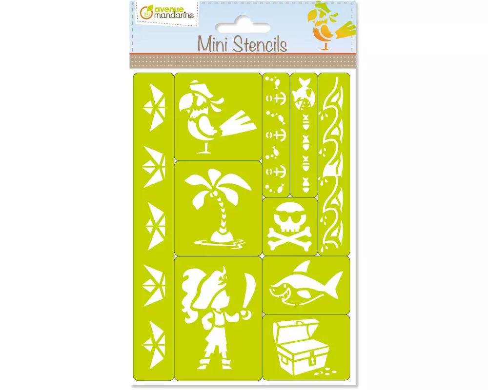 Avenue Mandarine Schablone Mini 15.4 x 25.7 cm, Pirat