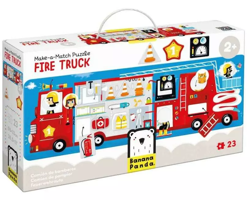 Banana Panda Puzzle Make-a-Match Fire Truck