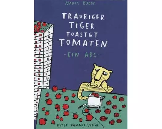 Trauriger Tiger toastet Tomaten