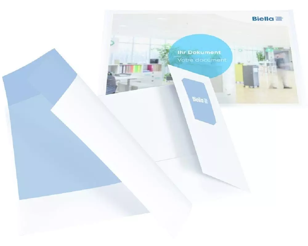 Biella Präsentationsmappe Pearl A4 Weiss, 25 Stück