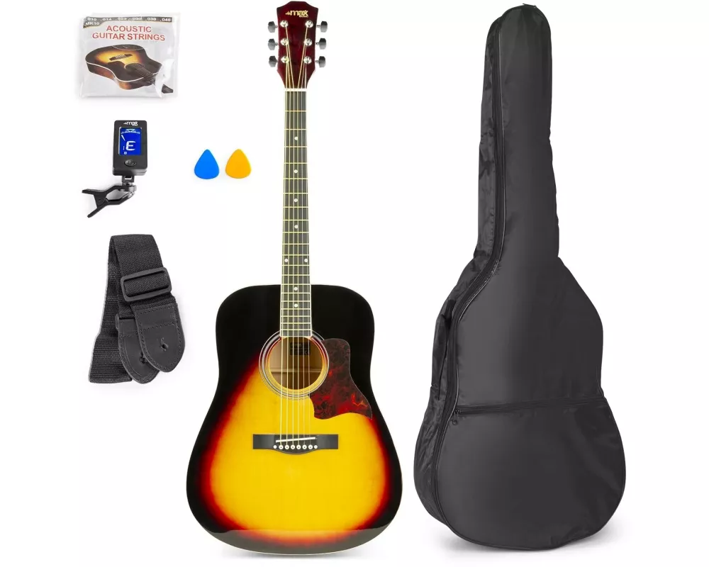 MAX Westerngitarre SoloJam Set – Sunburst