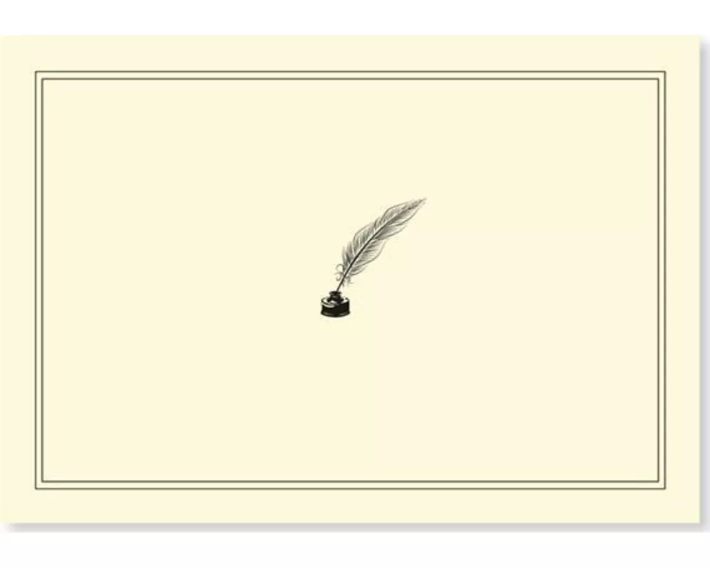 Note Card Quill Pen & Ink