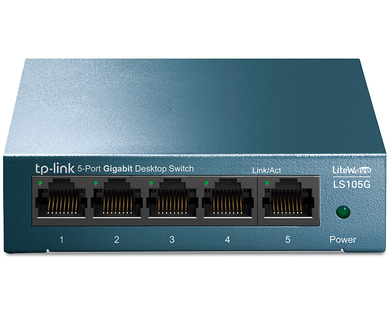 TP-LINK 5-Port Gigabit Desktop Switch TL-SG105S Desktop Steel Case