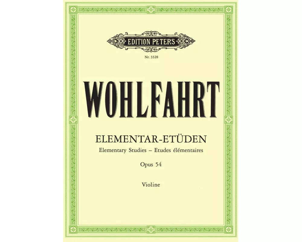 40 Elementar-Etüden für Violine solo op. 54