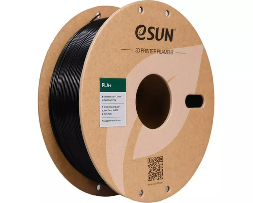 eSun Filament PLA+285, Schwarz 2.85 mm 1 kg
