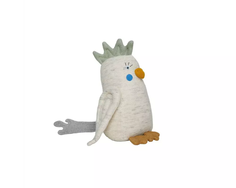 OYOY Kuscheltier Kai Parakeet Beige/Grün