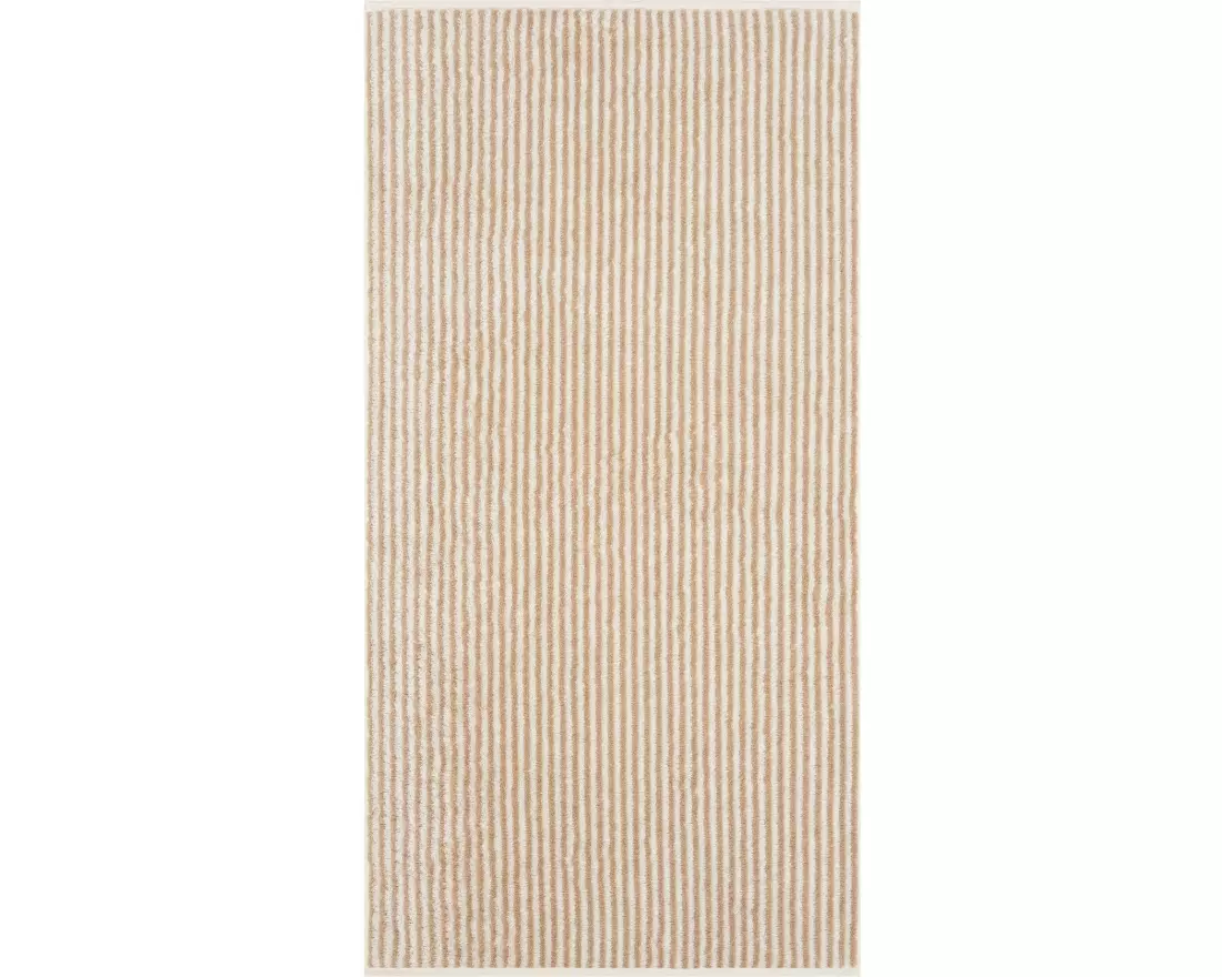 Cawö Duschtuch Two-Tone Stripe 80 x 150 cm, Nature