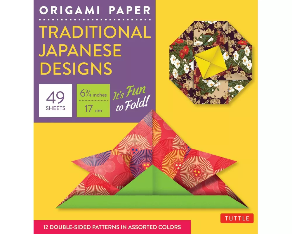 Origami Paper - Traditional Japanese Designs - Small 6 3/4"