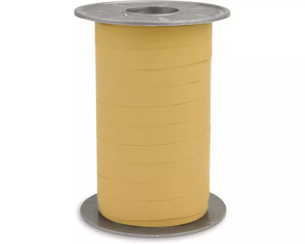 Pattberg Geschenkband Opak Matt 1 cm x 200 m, Senfgelb