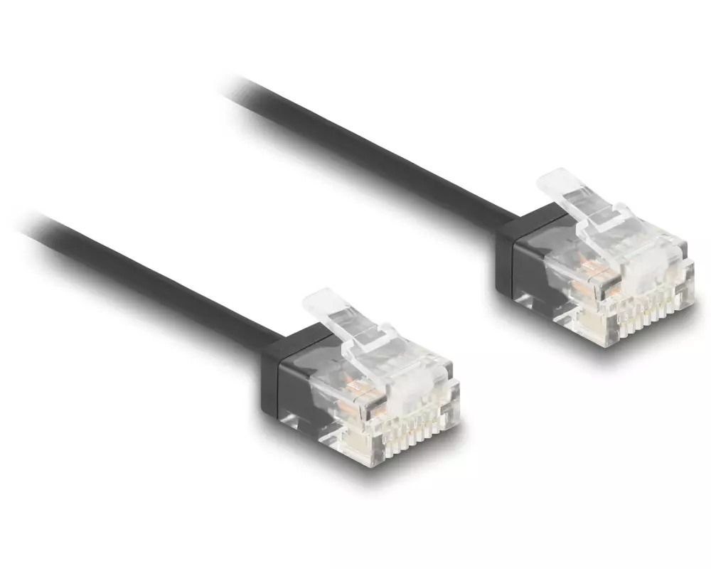 Delock Patchkabel Cat 6, UTP, 0.5 m, Schwarz