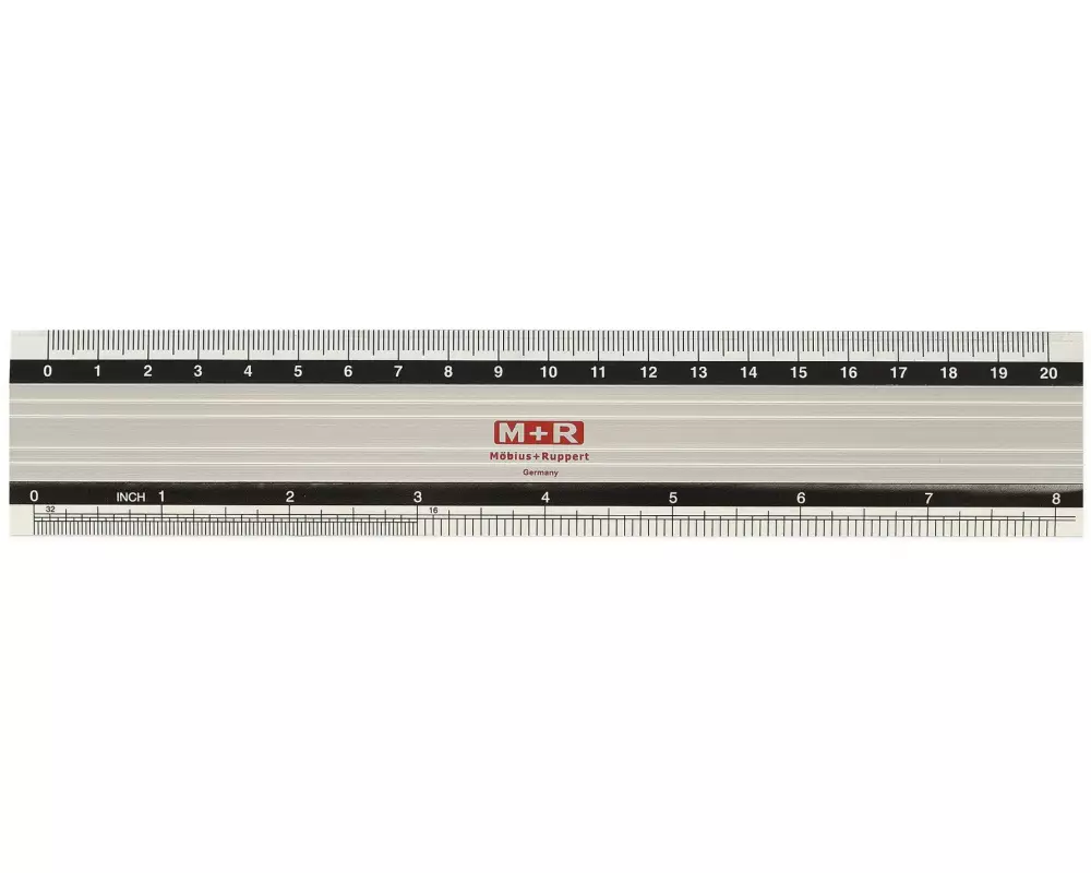 M+R Lineal Skala Aluminium 20 cm