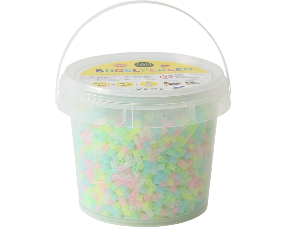 I AM CREATIVE Bügelperlen 4012.25 Nachleuchtend 5000 Stück