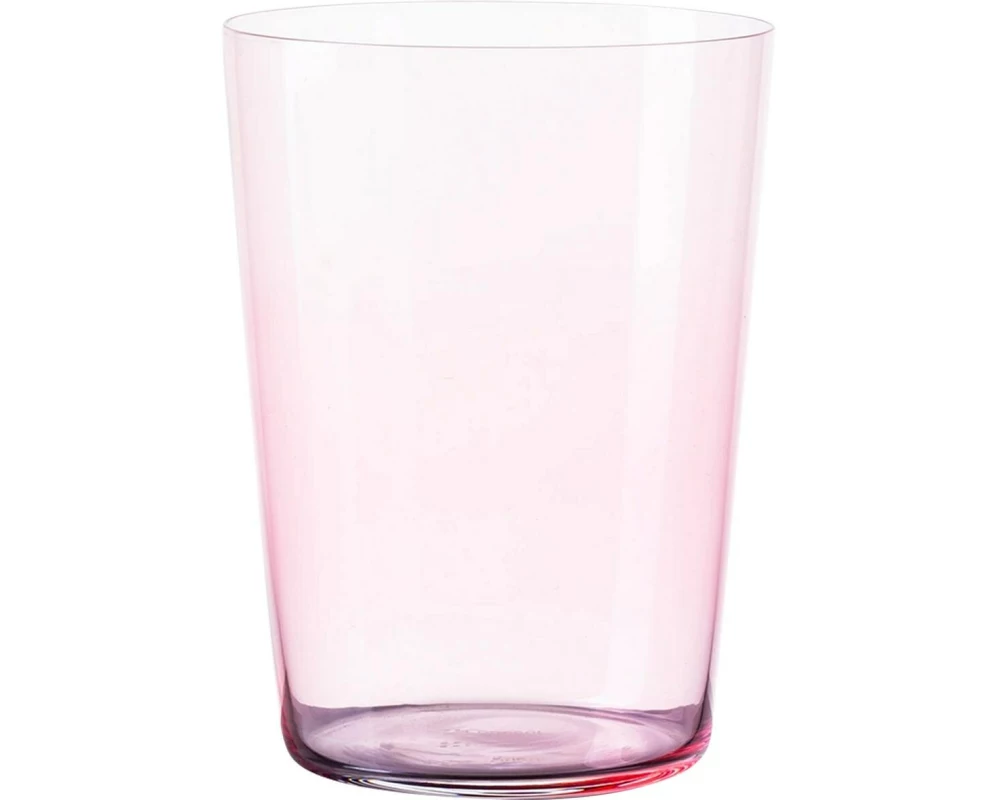 Lunasol Longdrinkglas 21st Century Color 6 Stück, 515 ml Hellrosa